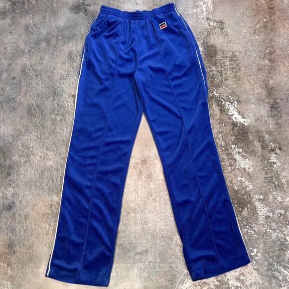 Vintage 1980s Levis Olympics Velour Track Prants. Size Medium - Picture 1 of 7
